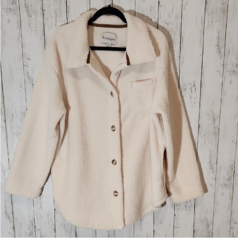 Women’s Koolaburra by Ugg Cream Faux Sherpa Shacket XL